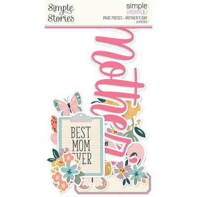 Simple Stories Simple Pages Pieces Die Cuts - Mother's Day